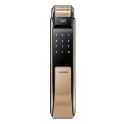 Врезной биометрический замок Samsung SHS-P718 XBG Gold